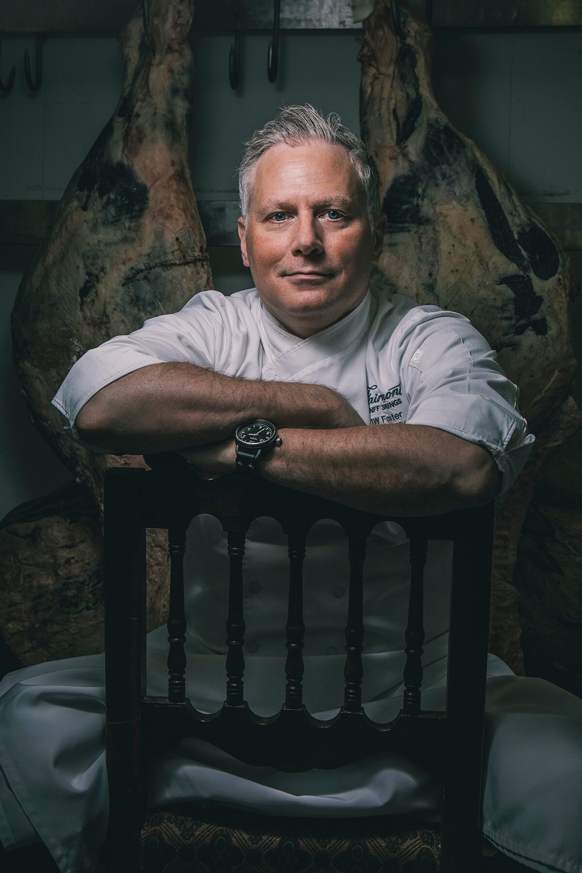 Chef portrait, charcuterie cellar