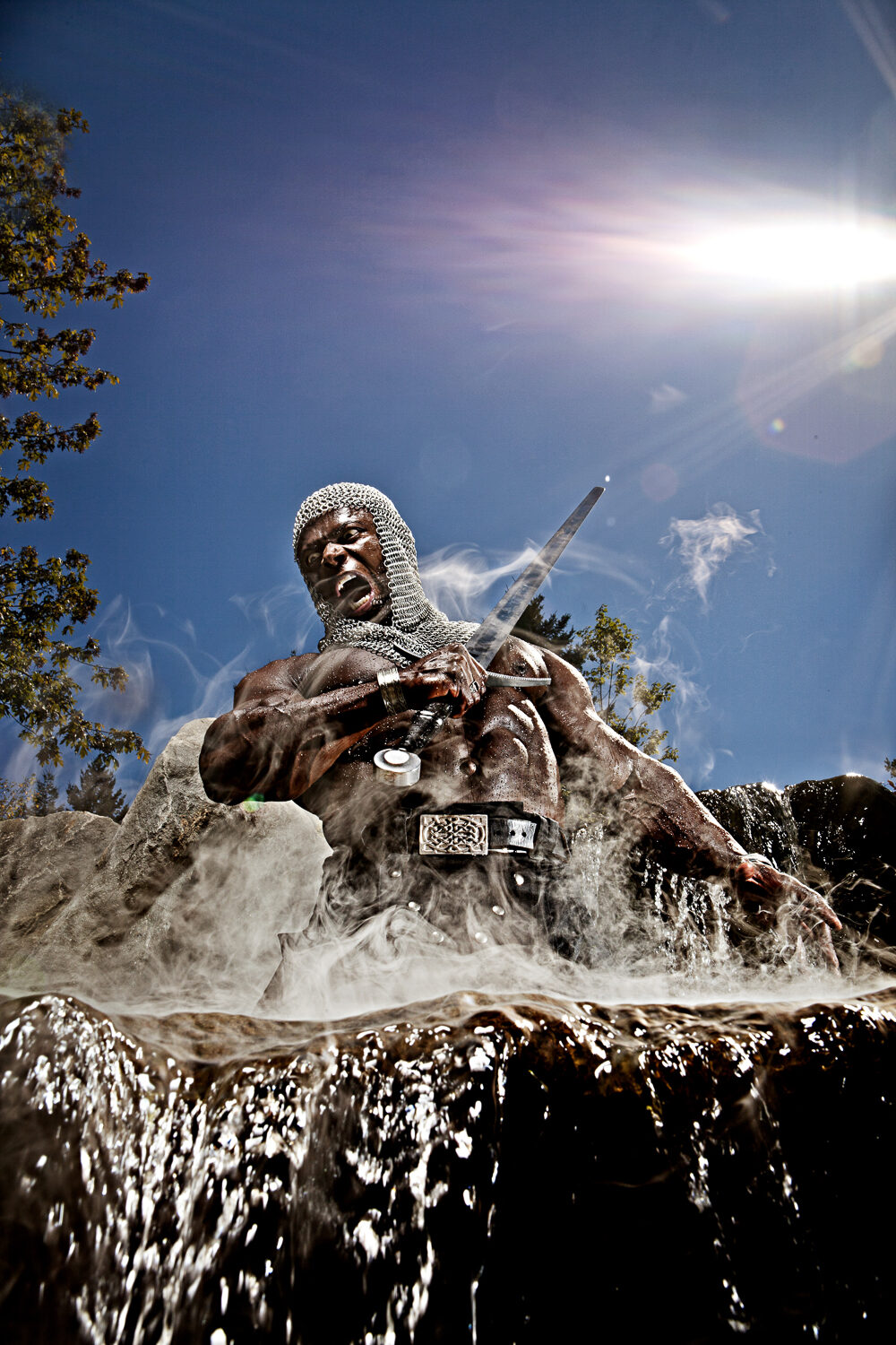 Warrior with sword, conceptual
